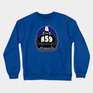 Retro Football Helmet 859 Area Code Lexington Kentucky Football Crewneck Sweatshirt